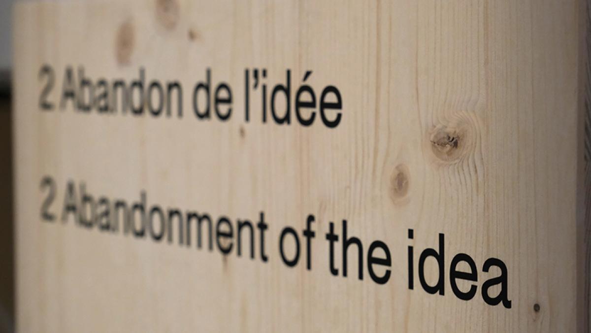abandonment of the idea