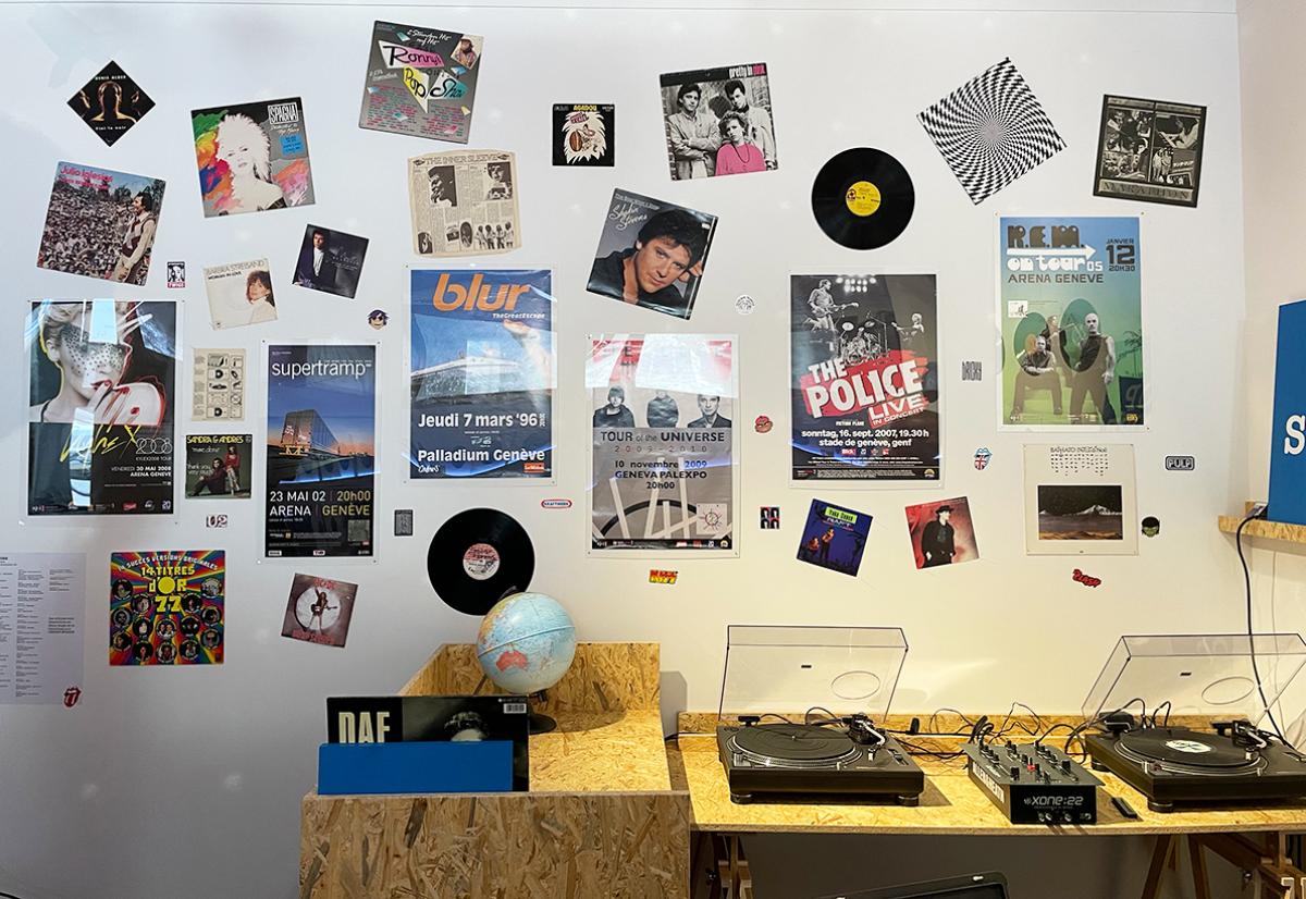 mur de vinyls