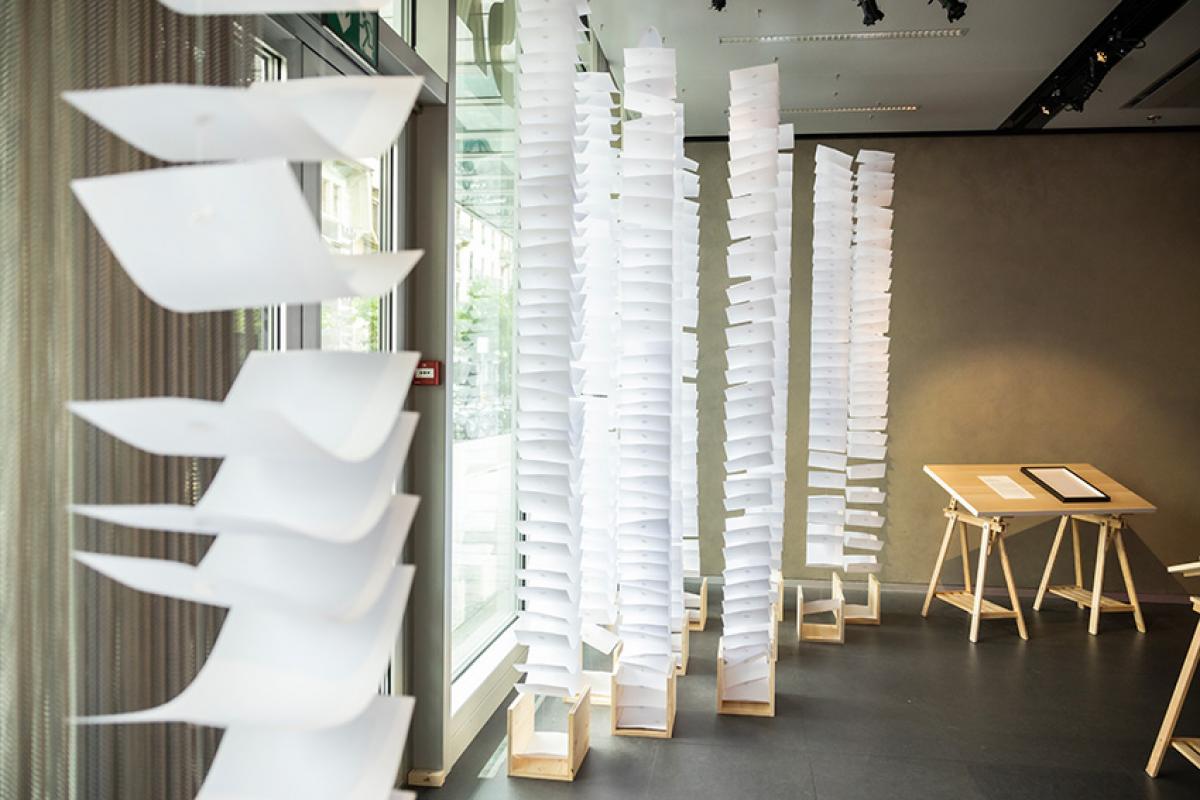 suspension de feuillets