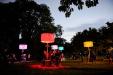 night installation at parc Beaulieu