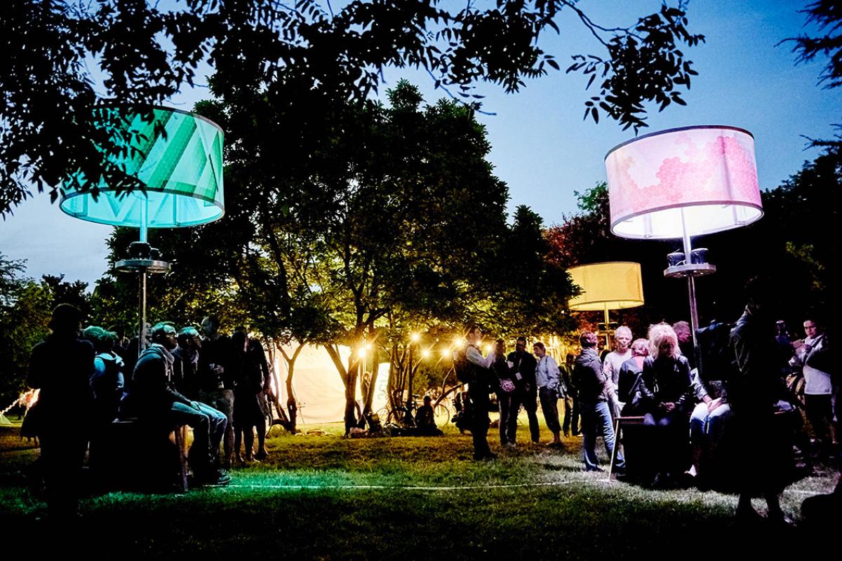 night installation at parc Beaulieu
