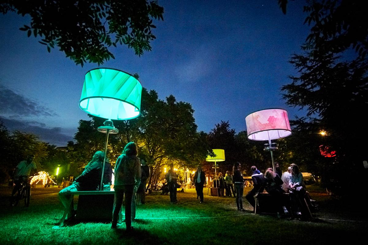 night installation at parc Beaulieu